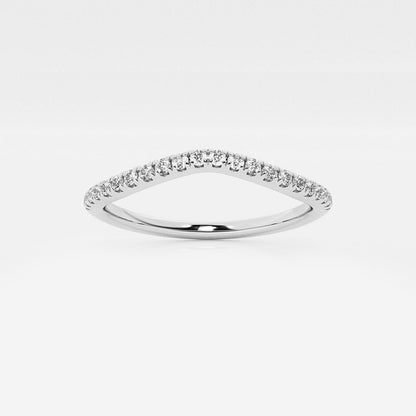 Felicity Round Lab Grown Diamond Contour Wedding Band