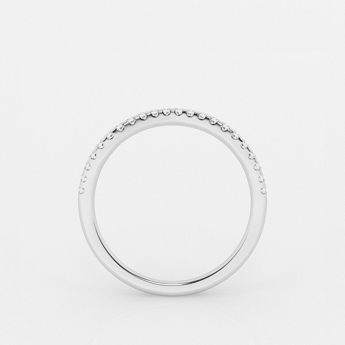 Felicity Round Lab Grown Diamond Contour Wedding Band