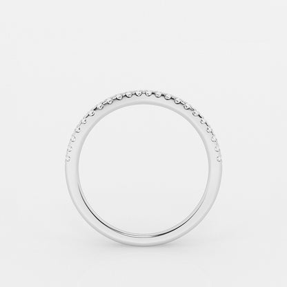 Felicity Round Lab Grown Diamond Contour Wedding Band