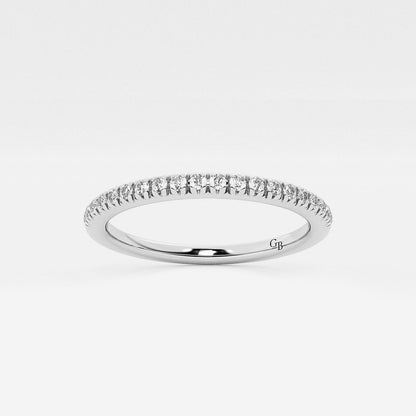 Shylin 1/2 ctw Round Lab Grown Diamond Wedding Band    Platinum, DE, VS1