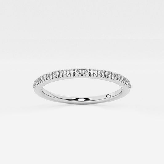 Shylin 1/2 ctw Round Lab Grown Diamond Wedding Band    Platinum, DE, VS1