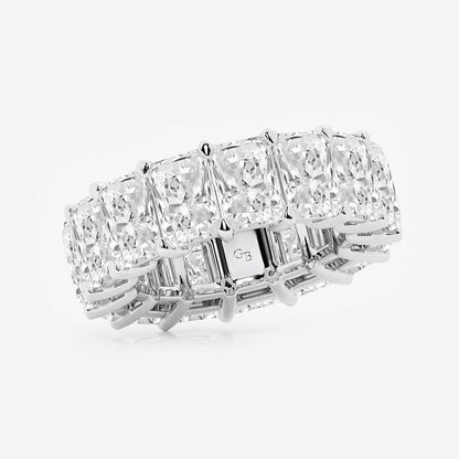 Belen 15 ctw Radiant Lab Grown Diamond Cut Luxe Eternity Band - 7.2mm Width    Platinum, DE, VS1