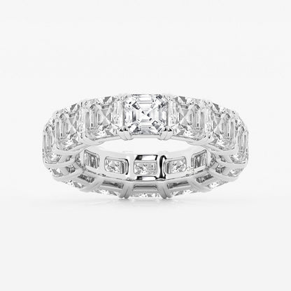 Eden 12 ctw Asscher Lab Grown Diamond Cut Luxe Eternity Band