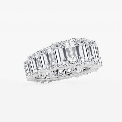 Odette 11 ctw Emerald Lab Grown Diamond Graduated Eternity Band    Platinum, DE, VS1