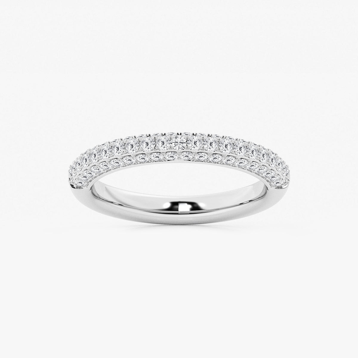 Cherish 1/2 ctw Round Lab Grown Diamond Micro Pave Wedding Band