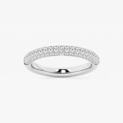 Cherish 1/2 ctw Round Lab Grown Diamond Micro Pave Wedding Band