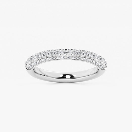 Cherish 1/2 ctw Round Lab Grown Diamond Micro Pave Wedding Band