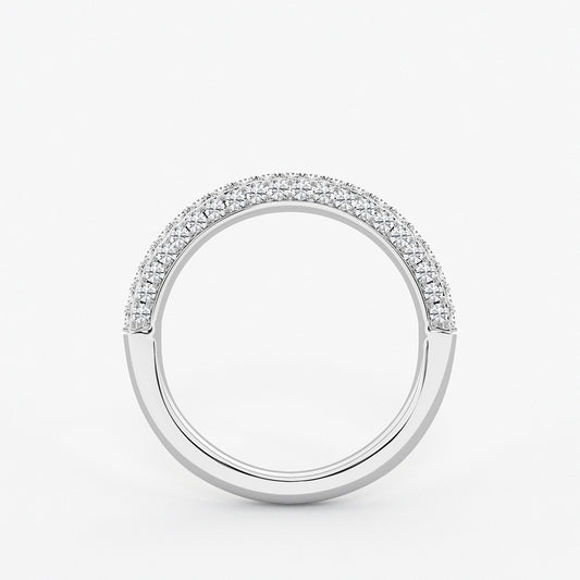 Cherish 1/2 ctw Round Lab Grown Diamond Micro Pave Wedding Band