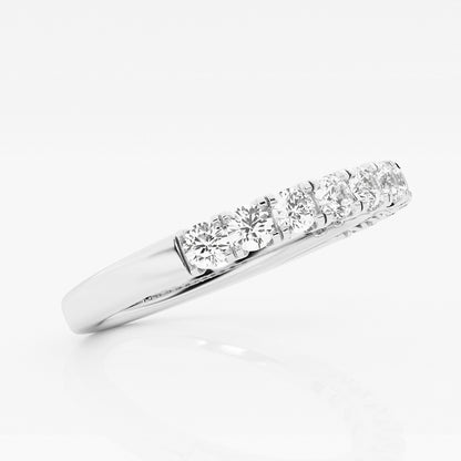 1/2 ctw Round Lab Grown Diamond Eleven-Stone Wedding Band    Platinum, DE, VS1