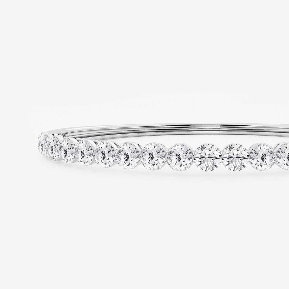 Boundless Orbit Bangle    14K White Gold, DE, VS1
