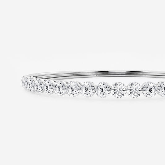 Boundless Orbit Bangle    14K White Gold, DE, VS1