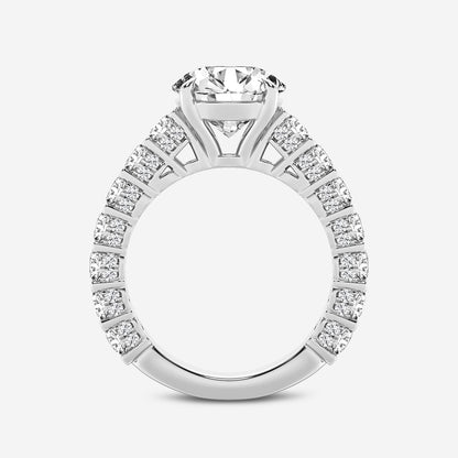 Union Round Diamond Bridal Set in 14K White Gold - 6.67 CTW