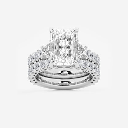 Symphony Radiant Diamond Bridal Set in Platinum - 8.25 CTW