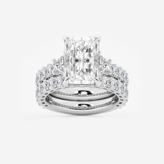 Symphony Radiant Diamond Bridal Set in Platinum - 8.25 CTW