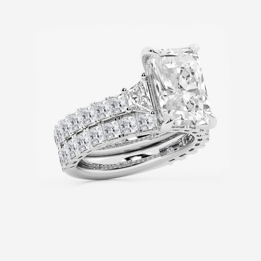 Symphony Radiant Diamond Bridal Set in Platinum - 8.25 CTW