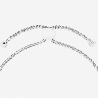 Emerald & Round Lab Grown Diamond Cascade Bolo Bracelet