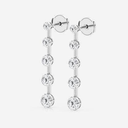 Boundless Drop    14K White Gold, DE, VS1