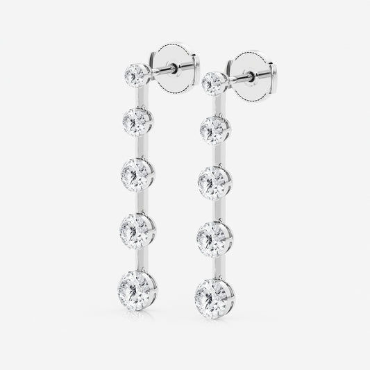 Boundless Drop    14K White Gold, DE, VS1