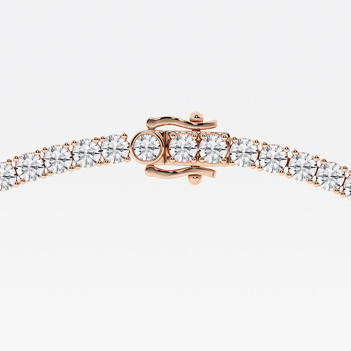 Four-Prong Tennis Diamond Necklace
