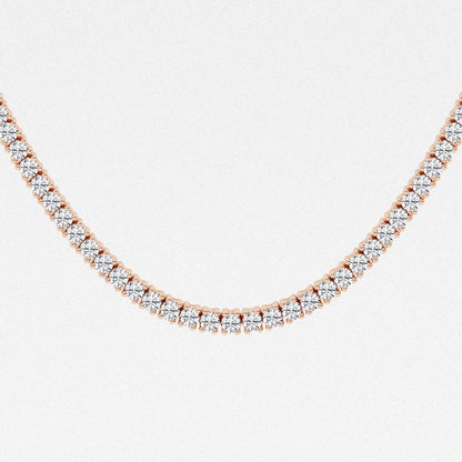 Four-Prong Tennis Diamond Necklace