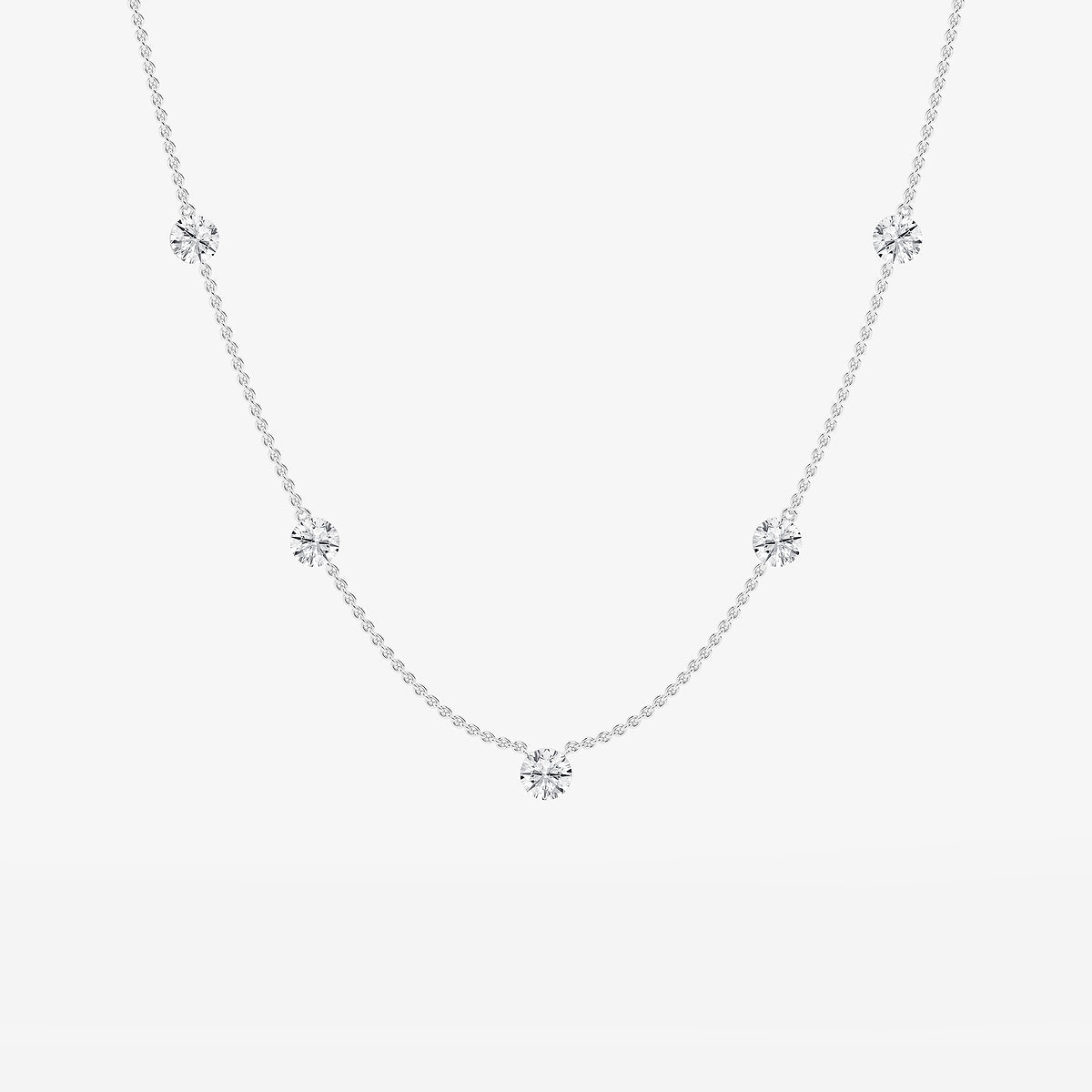 Boundless Diamond Station Necklace