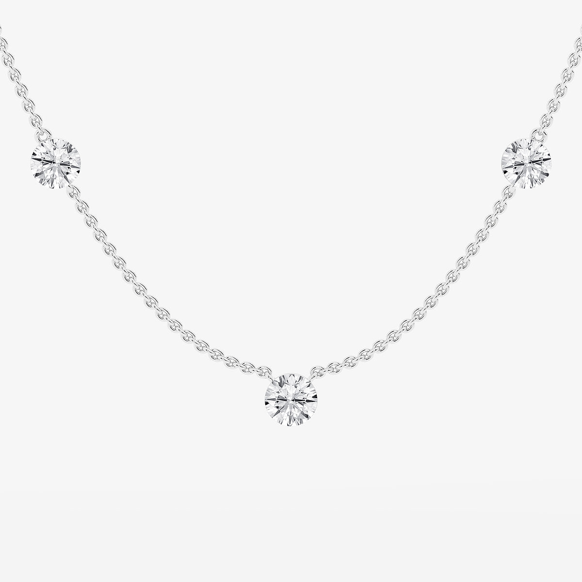 Boundless Diamond Station Necklace