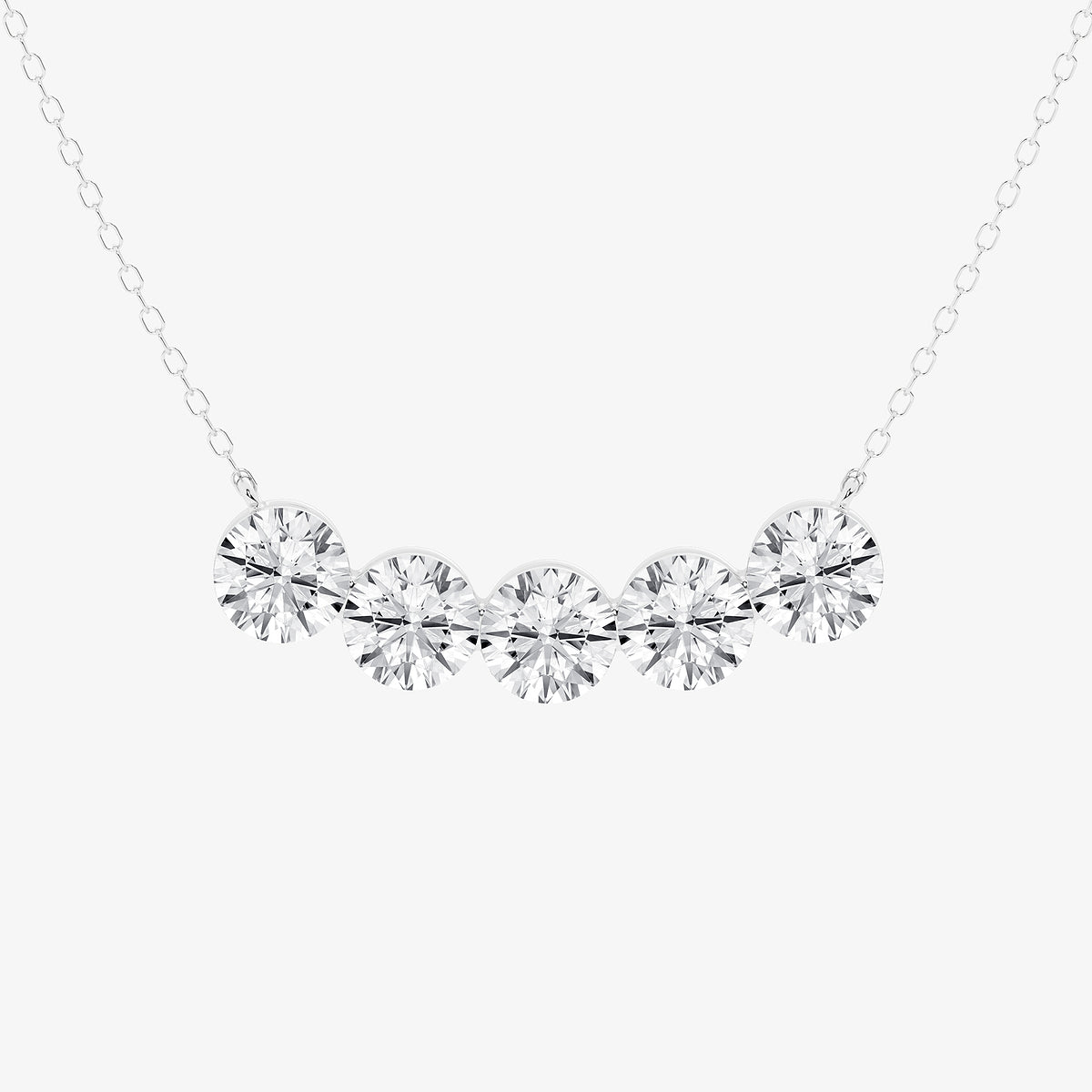 Boundless Arc Diamond Pendant