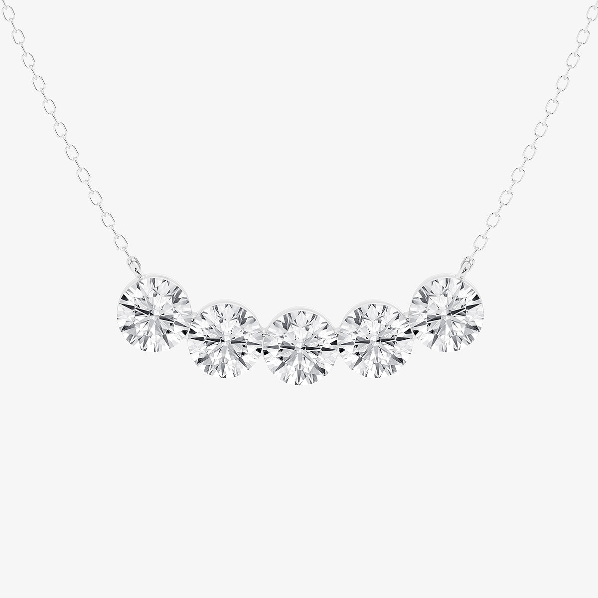 Boundless Arc Diamond Pendant