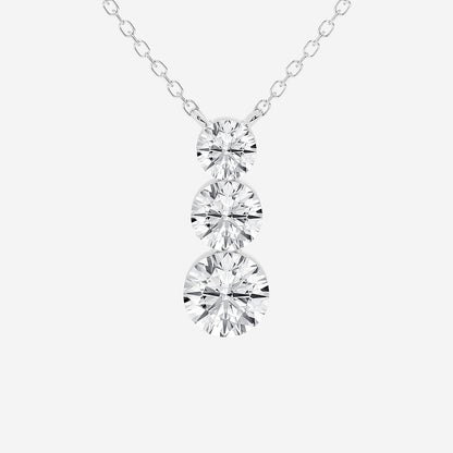 Boundless Ascending Round Diamond Necklace