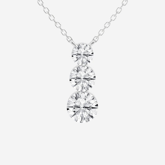 Boundless Ascending Round Diamond Necklace