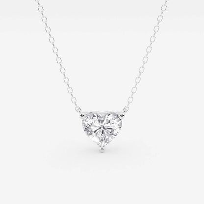 Heart Diamond Solitaire Pendant