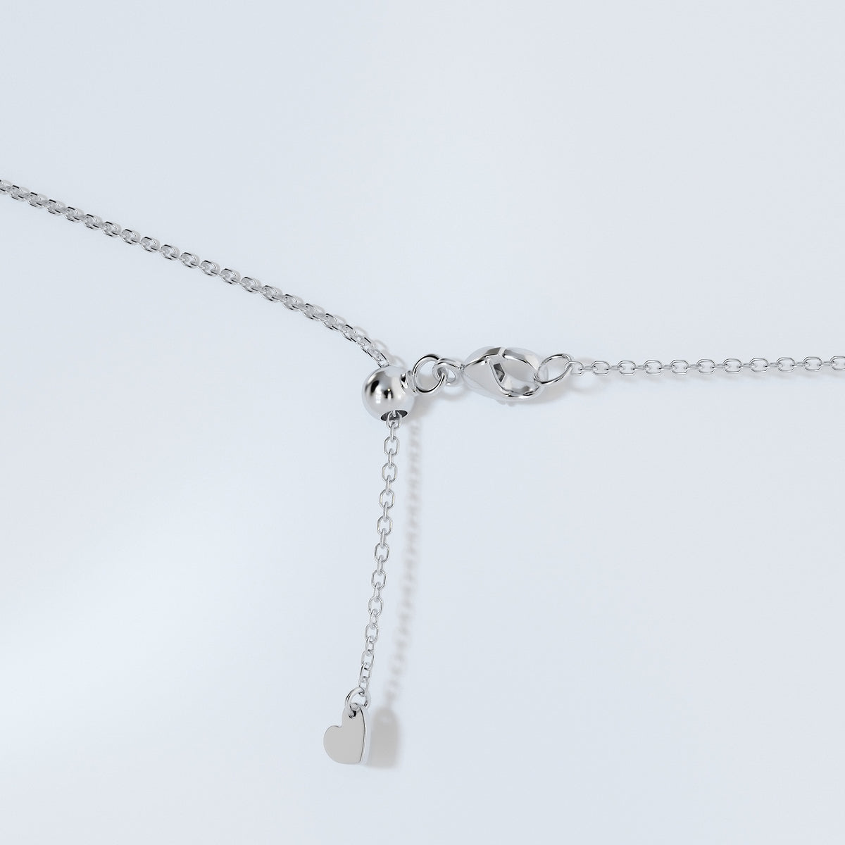 Curved Floating Diamond Pendant