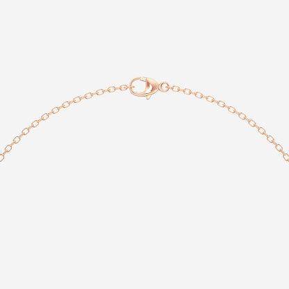 Pear Diamond Knot Pendant in 14K Rose Gold
