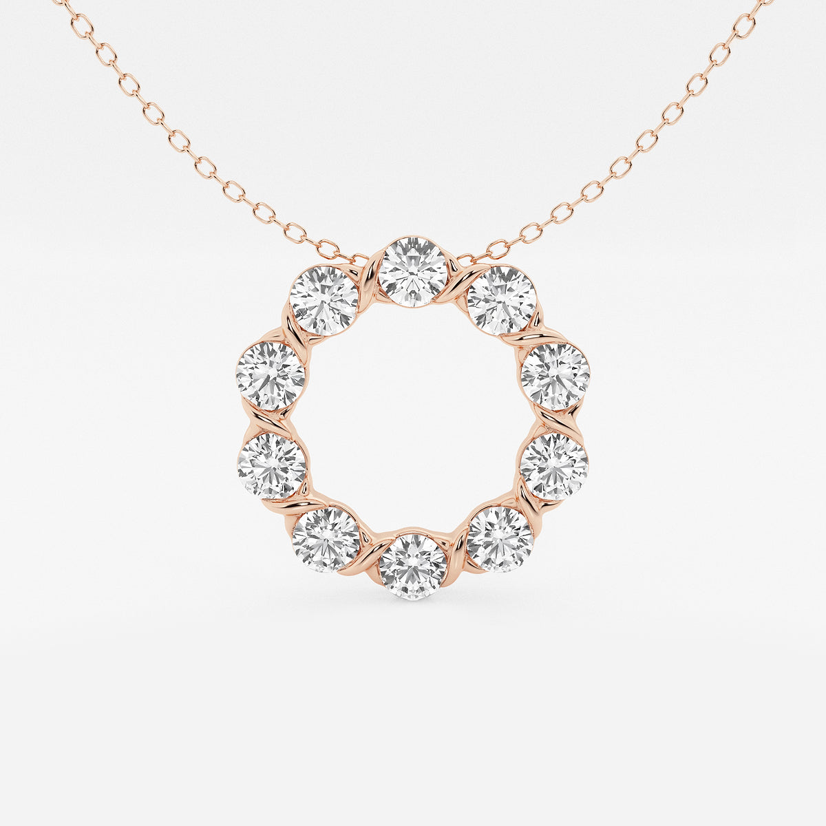 Circle Diamond Pendant