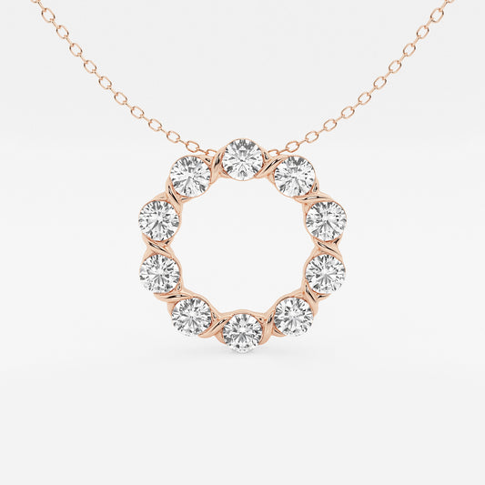 Circle Diamond Pendant