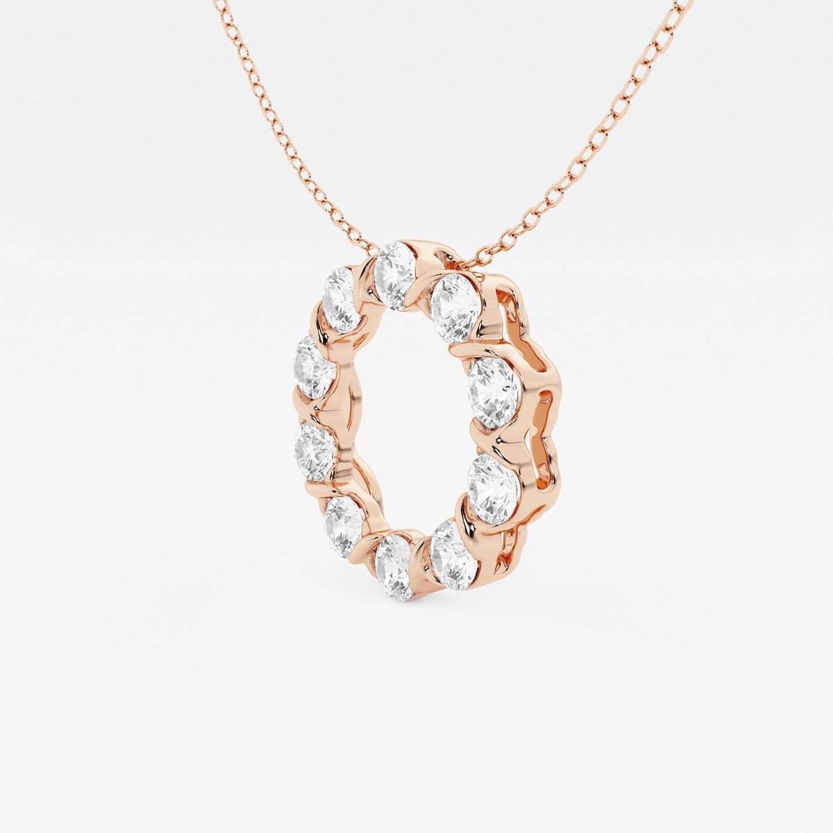 Circle Diamond Pendant