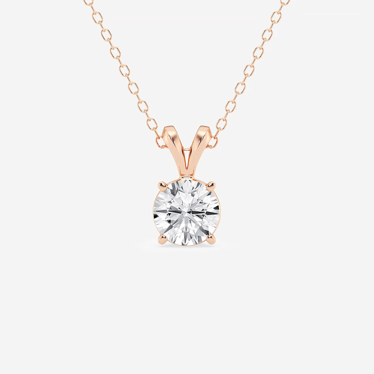 Split Bail Solitaire Diamond Pendant