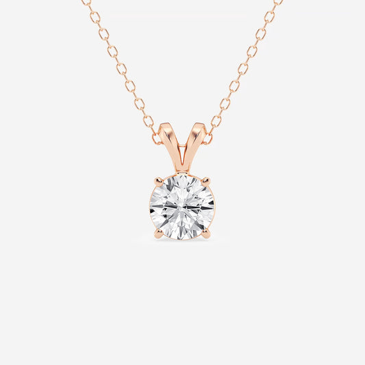 Split Bail Solitaire Diamond Pendant