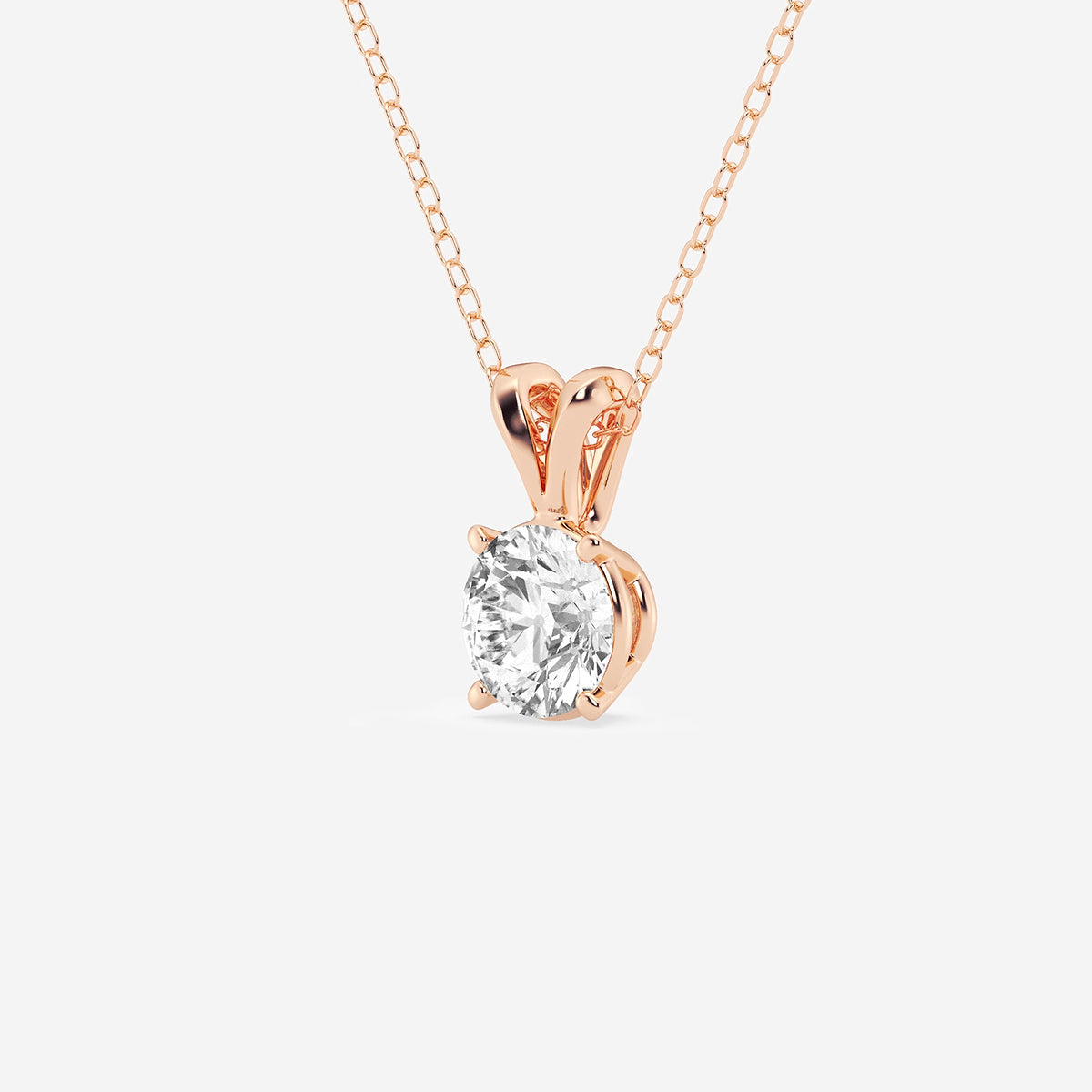 Split Bail Solitaire Diamond Pendant
