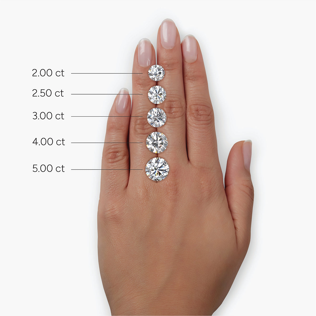 Alaia Round Diamond Side Stone Engagement Ring