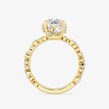Remi Multi-Shape Diamond Scatter Fancy Side Stone Ring in 14K Yellow Gold - 4.37 CTW