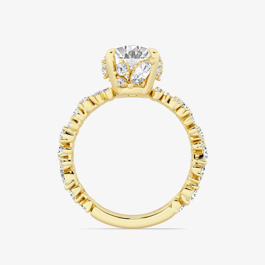 Remi Multi-Shape Diamond Scatter Fancy Side Stone Ring in 14K Yellow Gold - 4.37 CTW