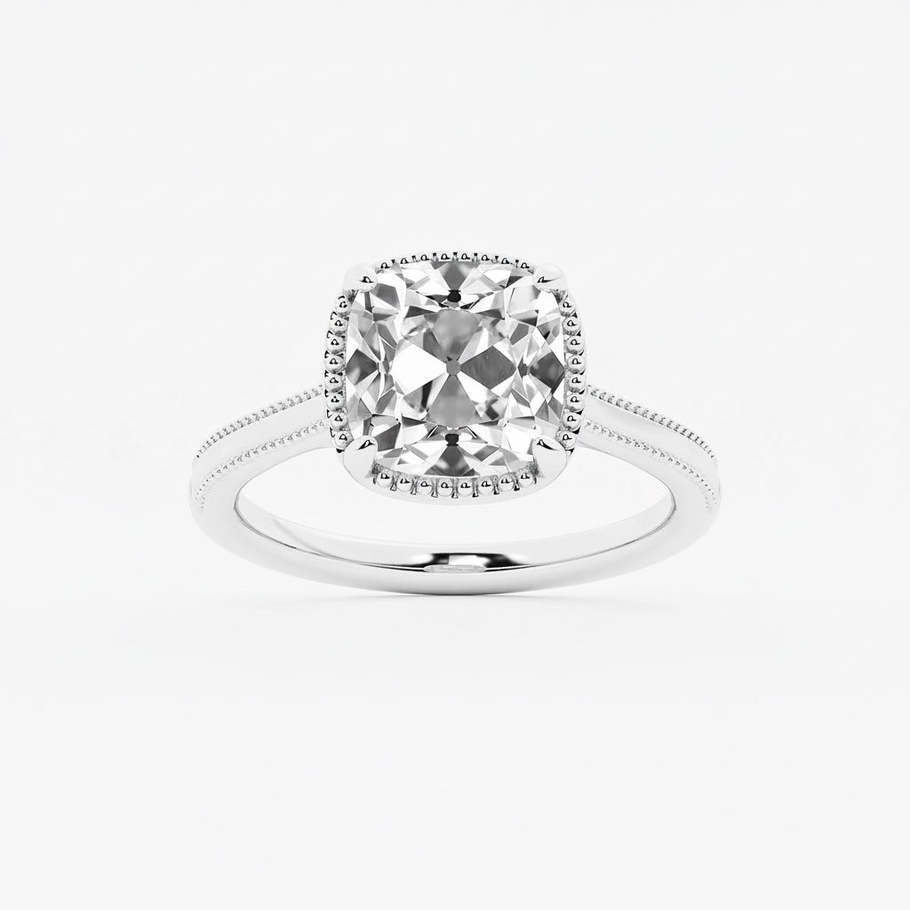 Victoria Old Mine Cut Diamond Vintage Solitaire Ring