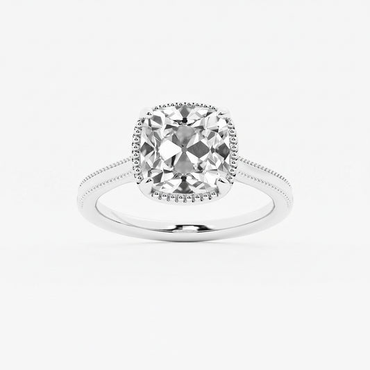 Victoria Old Mine Cut Diamond Vintage Solitaire Ring