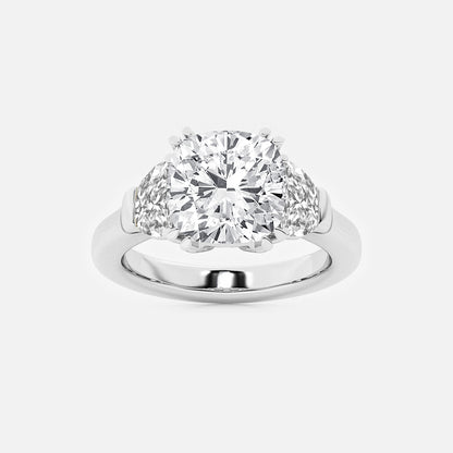Diamond ring on a light gray background