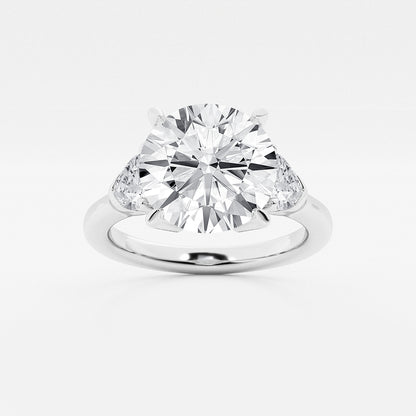 Diamond ring on a light gray background