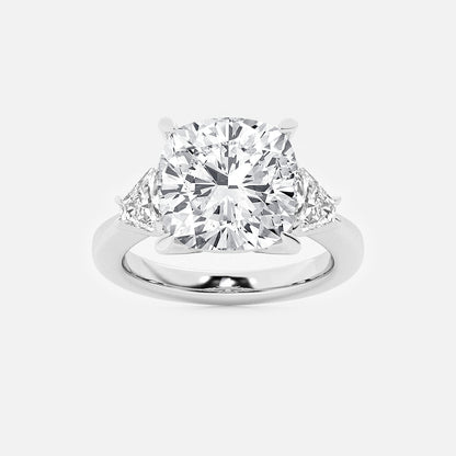 Diamond ring on a light gray background