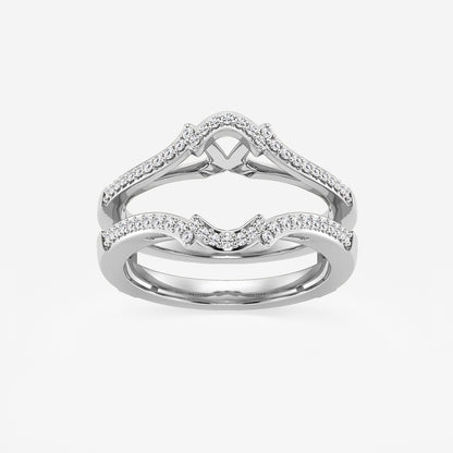 Georgina 1/4 ctw Round Lab Grown Diamond Crown Ring Enhancer