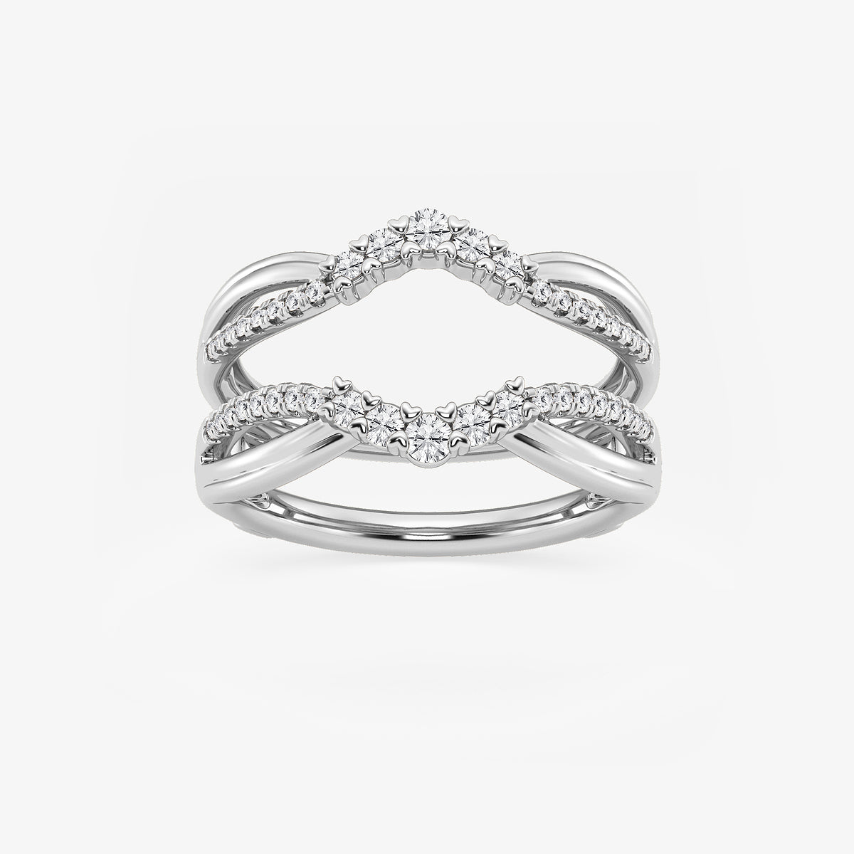 Gemma Round Lab Grown Diamond Graduated Ring Enhancer