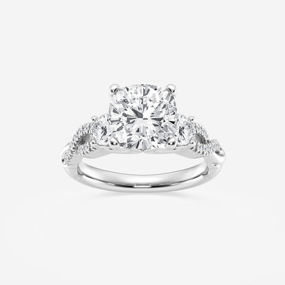 Diamond ring with a white background